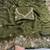 Olive georgette sequins work embroidered saree