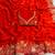 Red georgette sequins work embroidered saree