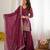 Burgandy Color Designer Kurti Suit Set With Dupatta Wedding Wear Suit Set 