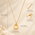 Anti-Tarnish Golden Seashell Charm Neck Chain – Elegant Ocean-Inspired Pendant Jewellery