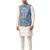 A loyal premium floral embroidered art silk nehru jacket with resham and sequin work
