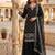Black fendy embroidered kurti palazzo set