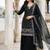 Black fendy embroidered kurti palazzo set