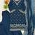 Navy blue fendy embroidered kurti palazzo set
