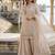 Champagne beige fendy embroidered kurti palazzo set