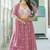 Bewitching Light Pink Faux Georgette Sequins, Thread Embroidered Work With Moti Lace Indian Latest Design lehenga choli