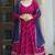 Graceful Pink Faux Georgette Embroidery Sequins, Thread Work With Lace Indian Latest Design lehenga choli