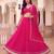 Appealing Pink Soft Georgette Zari and Cording Lacework with Leheriya Print Indian Latest Designer lehenga choli