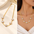 Anti-Tarnish Golden Snake Chain Necklace with Elegant Pearl Accents – Timeless & Sophisticated Style