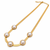 Anti-Tarnish Golden Snake Chain Necklace with Elegant Pearl Accents – Timeless & Sophisticated Style