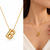 Anti-Tarnish Golden BB Pendant Neck Chain – Chic, Minimalist & Timeless Statement Jewellery for Everyday Elegance