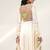 Ivory embroidered chanderi organza anarkali set