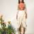 Rust orange and ivory embroidered organza georgette jacket skirt set