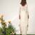 Rust orange and ivory embroidered organza georgette jacket skirt set