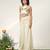 Ivory embroidered organza georgette sharara set