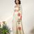 Ivory embroidered organza  georgette jacket sharara set