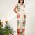 Ivory and tangerine orange embroidered organza nysha silk kurta set
