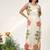 Ivory and tangerine orange embroidered organza nysha silk kurta set