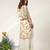Ivory and tangerine orange embroidered organza and crepe kurta set