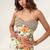 Ivory and tangerine orange embroidered crepe corset skirt set