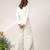 Ivory embroidered nysha silk blazer and pant set
