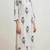 Off white red lotus hand block printed pure cotton kurti