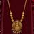 traditional gold-tone lakshmi pendant necklace with multicolour stone