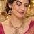 pink stone traditional necklace set