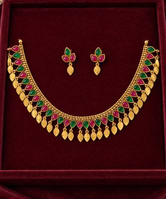 multicolor gold necklace set 1