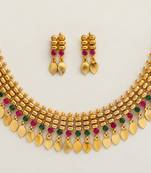 multilayer gold beaded necklace set