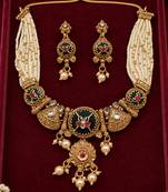 antique gold round heritage jewellery set