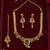 gold heritage necklace with floral pendant