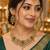 copper hathi  green heritage necklace set