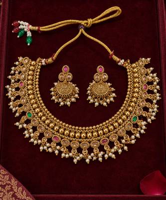 copper maharashtrian choker set 1