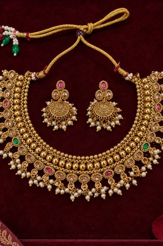 copper maharashtrian choker set