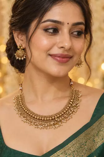 copper maharashtrian choker set