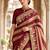 Multicolor silk embroidered saree withsequins work