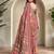 Multicolor satin embroidered saree withcutdana work