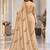 Champagne satin embroidered saree withcutdana work