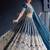 Designer Blue net fabric wedding bridal lehenga choli semi stitched