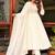 White chanderi embroidered kurta set