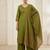 Green cotton hand embroidery kurta set