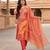 Multicolor viscose hand embroidery kurta set