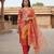 Multicolor viscose hand embroidery kurta set