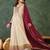 Cream silk embroidered