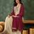 Cream silk embroidered