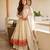 Cream chanderi embroidered