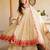 Cream chanderi embroidered
