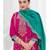 Dark-rani-pink viscose rayon embroidered salwar kameez