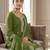 Green georgette embroidered kurta set